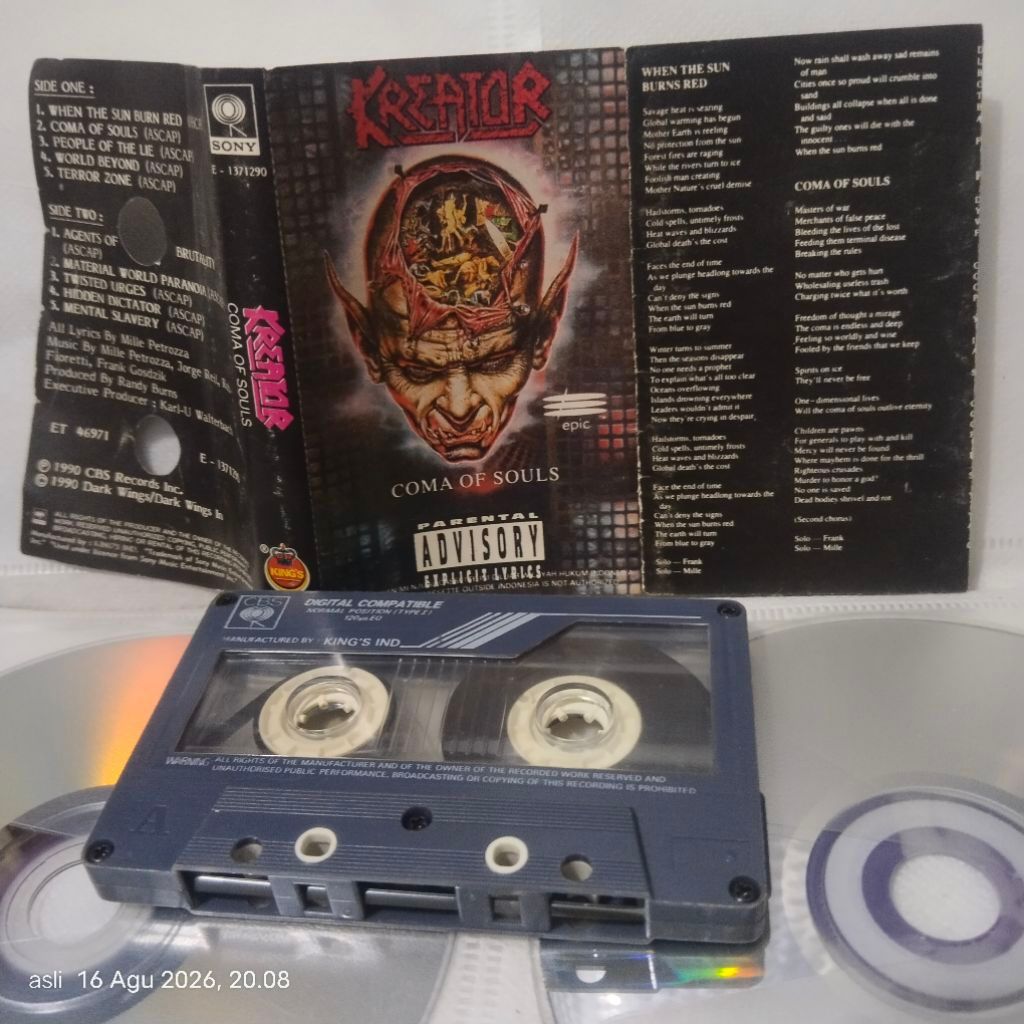 kaset pita kreator _ coma of souls