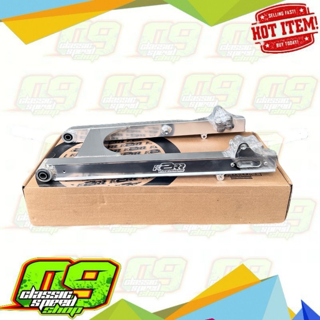 SWING ARM K2R KAWAHARA PERAK NON COAK KOTAK V2 LENGAN AYUN PNP JUPITER Z | Z1 | VEGA R | FIZ R