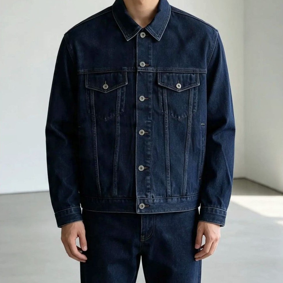 MUSINSA Washed Trucker Jacket