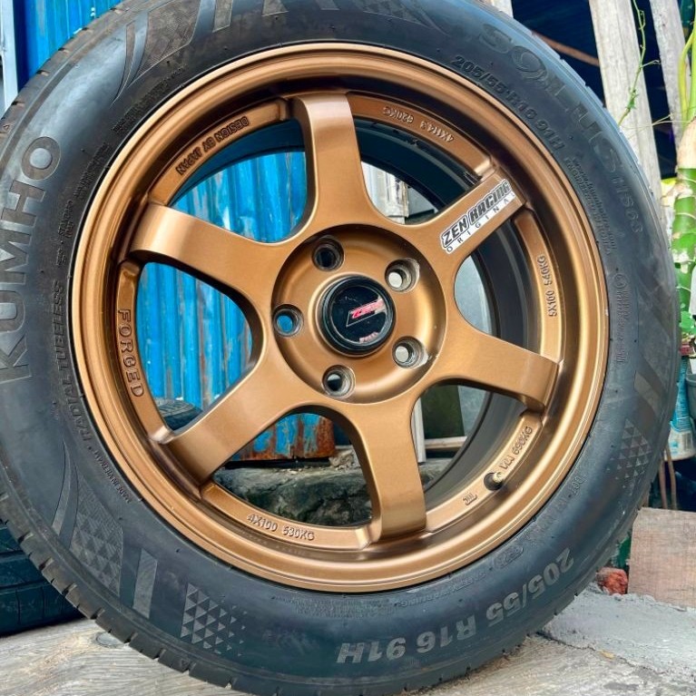 1set Velg Te37 R16 pcd 5/114 kondisi bekas masih bagus