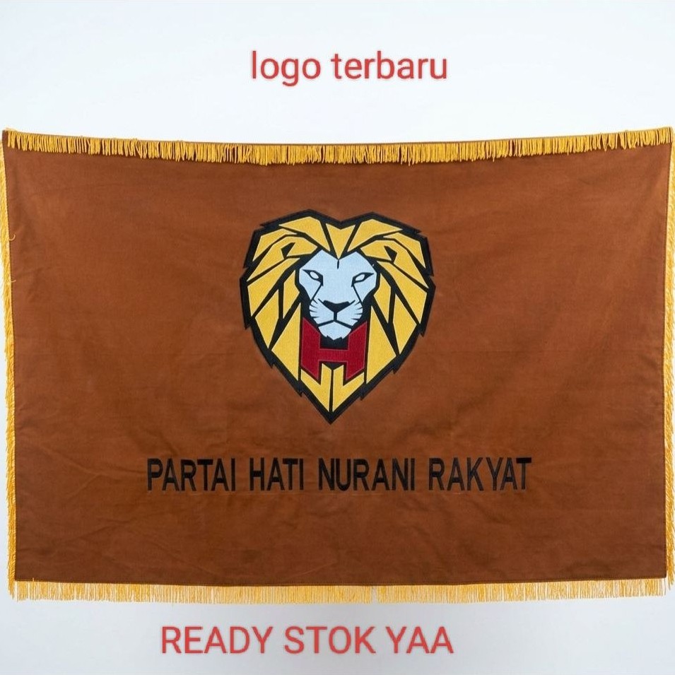 Ready stok bendera partai Hanura terbaru bendera pataka partai Hanura bendera Hanura..