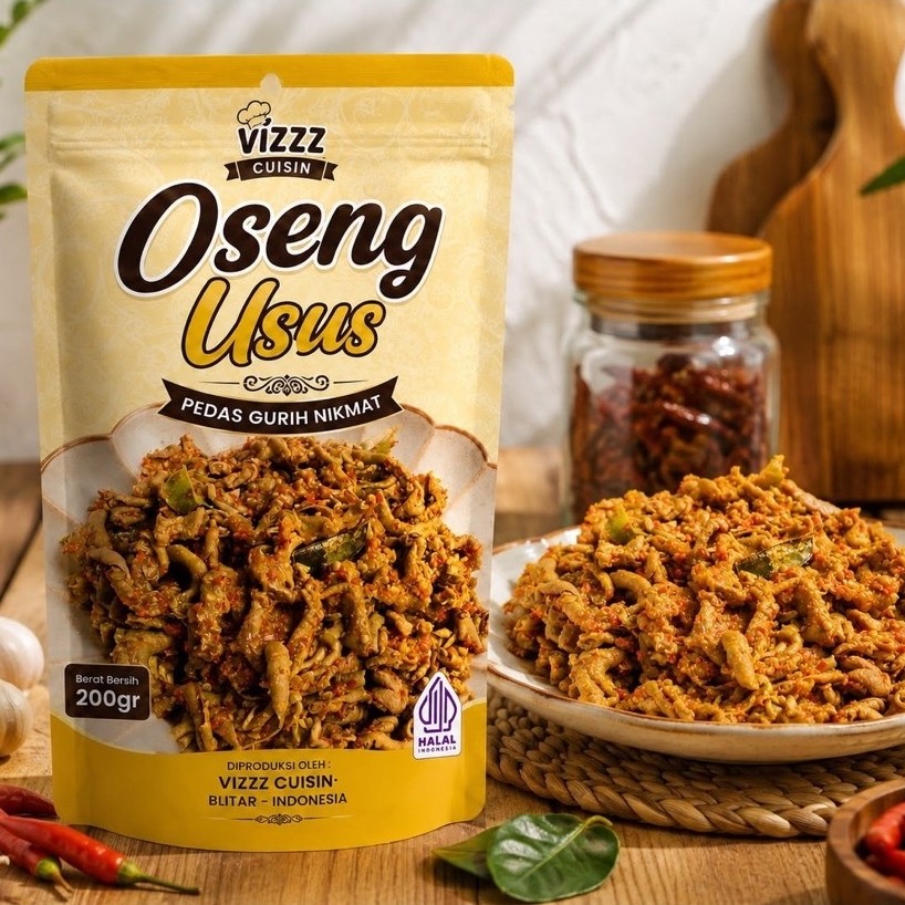 DAPUR MAMI VIZZZ || OSENG USUS PEDAS GURIH KEMASAN 200gr SIAP SAJI