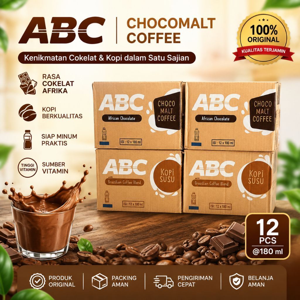 Kopi ABC botol 1 dus isi 12 botol