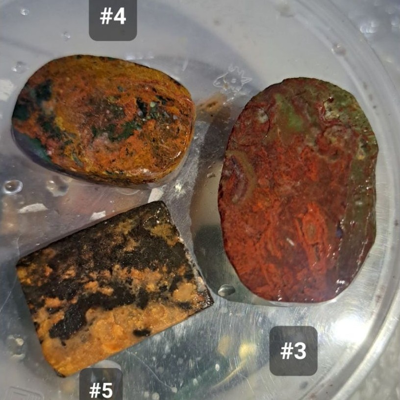 Batu Natural Pancawarna Garut Polkas Edong Cikolak cgh NTE Batu Alam Polkas Motif Lumut Hijau Merah 