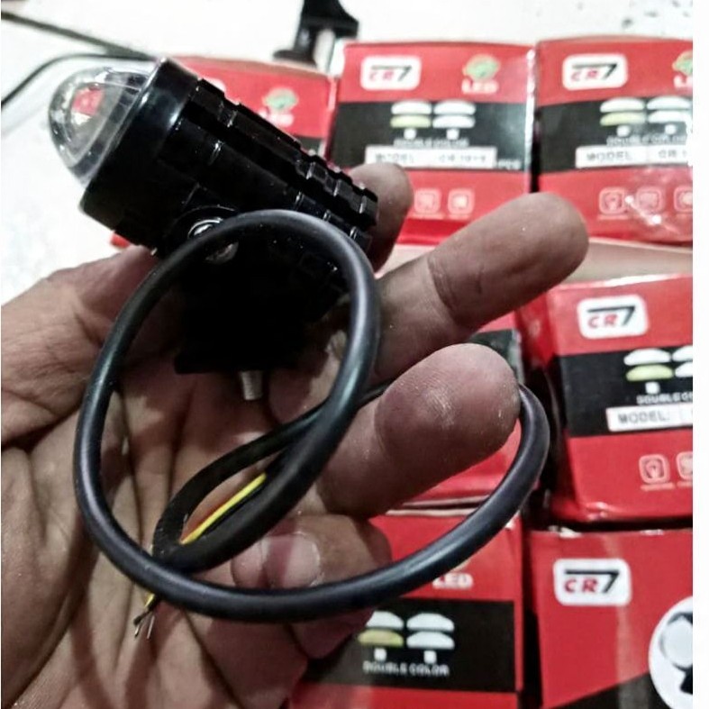 d2 laser lampu tembak satu mata super terang Lampu D2 laser CR7 CR 1015