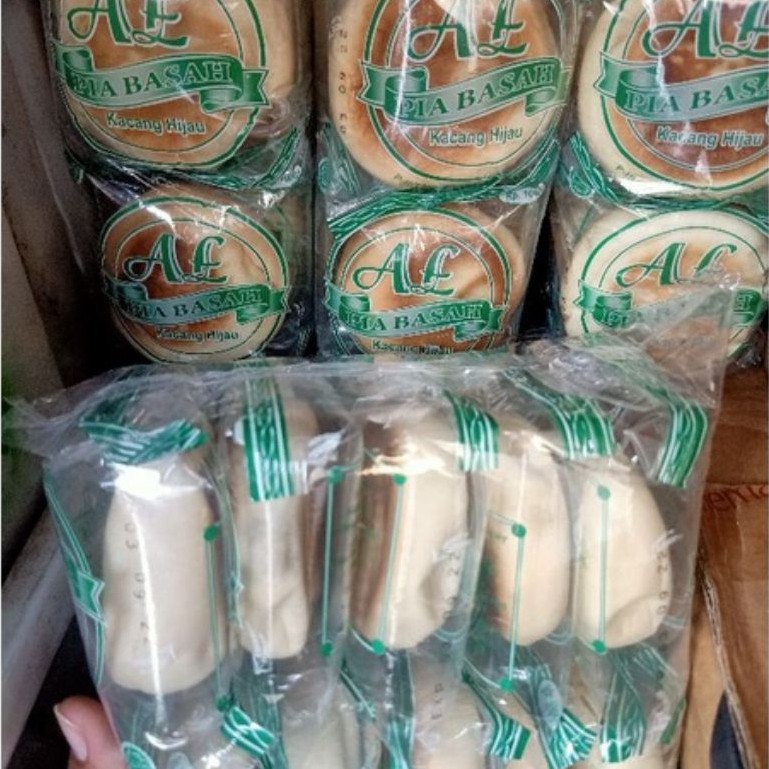 Roti pia basah kacang hijau 1 pak