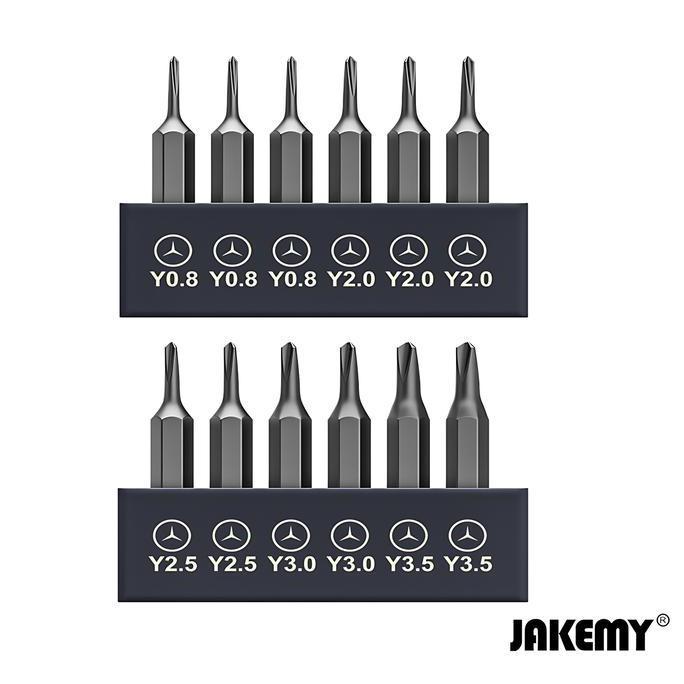 [] Jakemy JM-Type 6 Bits Mata Obeng Y Set Kualitas CRV H4*28MM