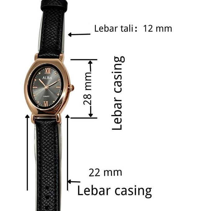 Jam Tangan Wanita ALBA Oval Rose Gold Desain Minimalis Modern untuk Gaya Kasual & Formal 2026
