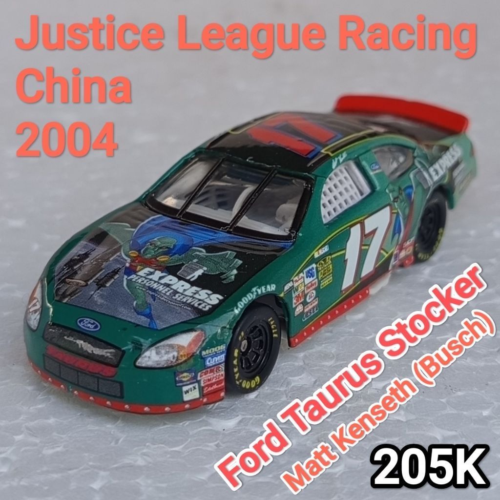 Diecast 64 Mobil Nascar Hot Wheels Justice League Racing Ford Taurus Stocker Matt Kenseth Busch Loos