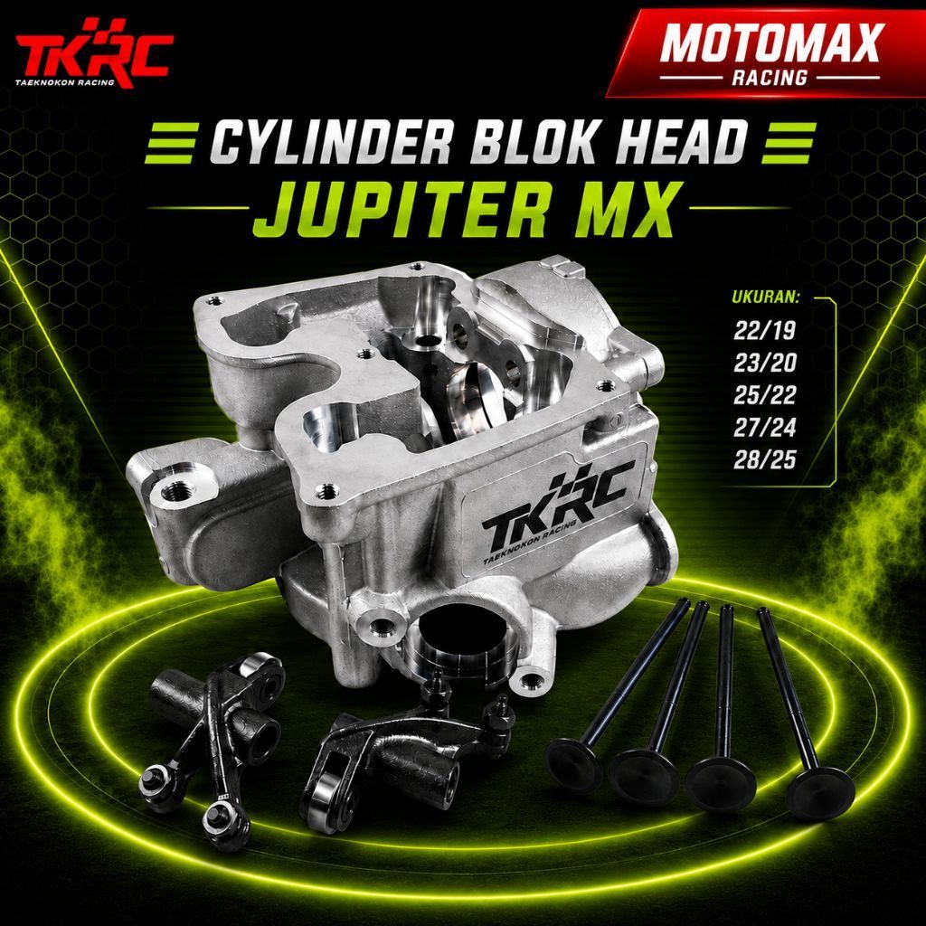 BLOK HEAD CNC JUPITER MX LAMA MX NEW MX KING VIXION OLD LAMA R15 V2 KLEP 19 22 20 23 MM 22 25 MM 24 
