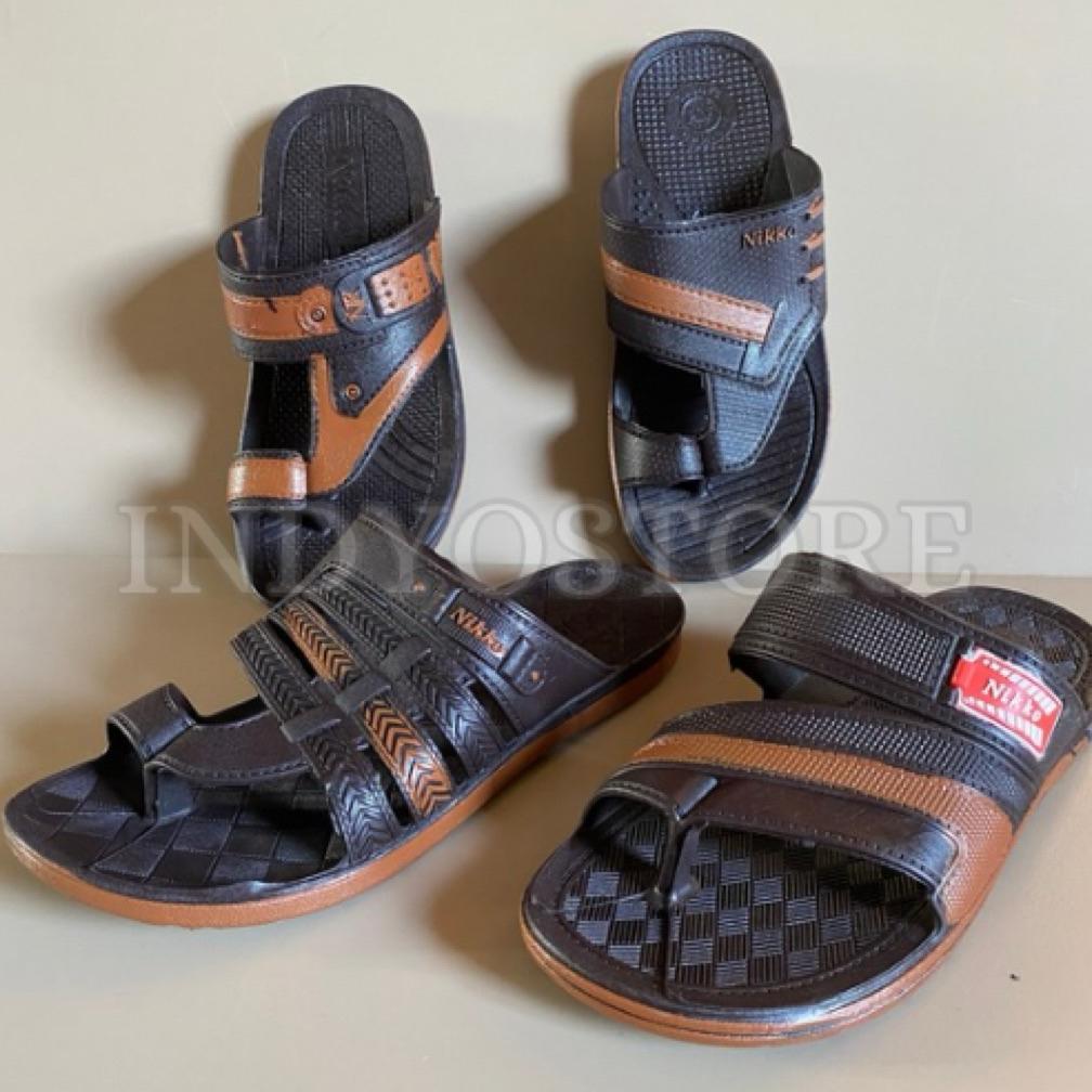 READY STOCK NIKKO 8132 | 8112 | 8129 | 8110 YOUKEN SANDAL SLOP JEMPOL PRIA FULL KARET