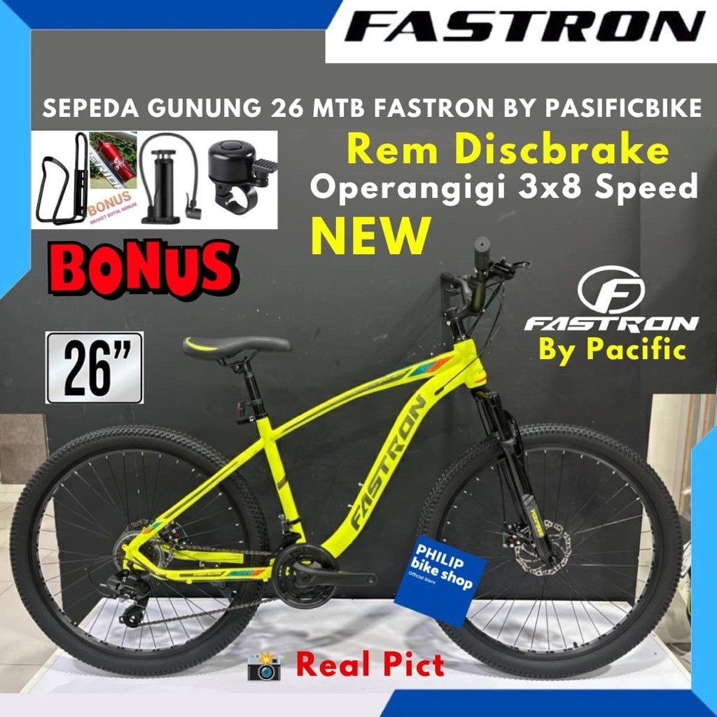 Sepeda Gunung 26 MTB Fastron F260 DM Rem Discbrake Operangigi terbaru