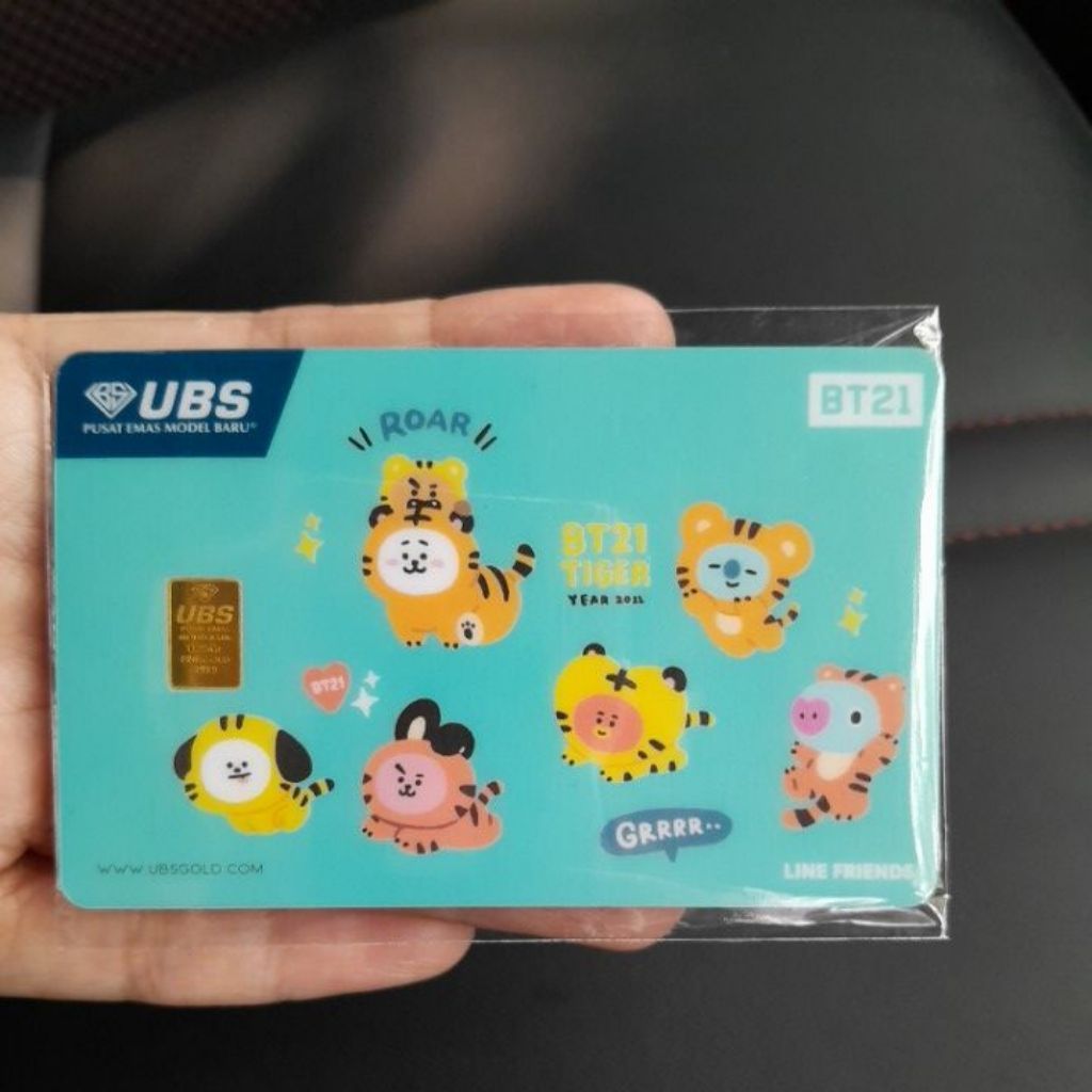 Logam Mulia UBS Gold 0.25 gram BT21 tiger