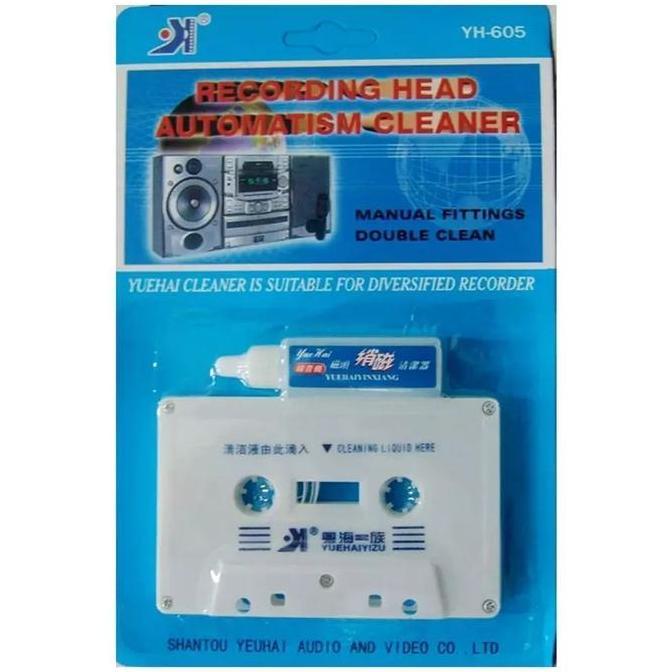Pembersih head tape pemutar kaset pita walkman player boombox cleaner