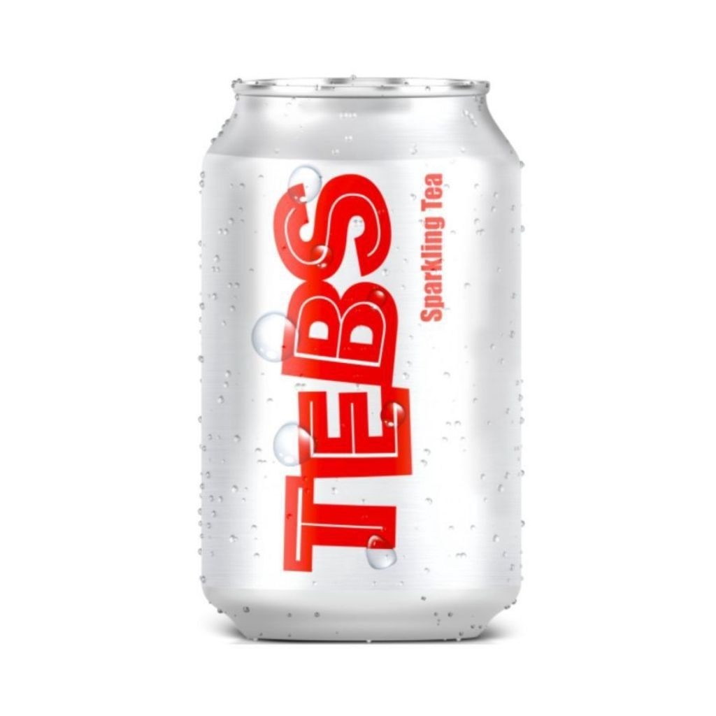 Tebs sparkling tea kaleng 330ml - tebs kaleng