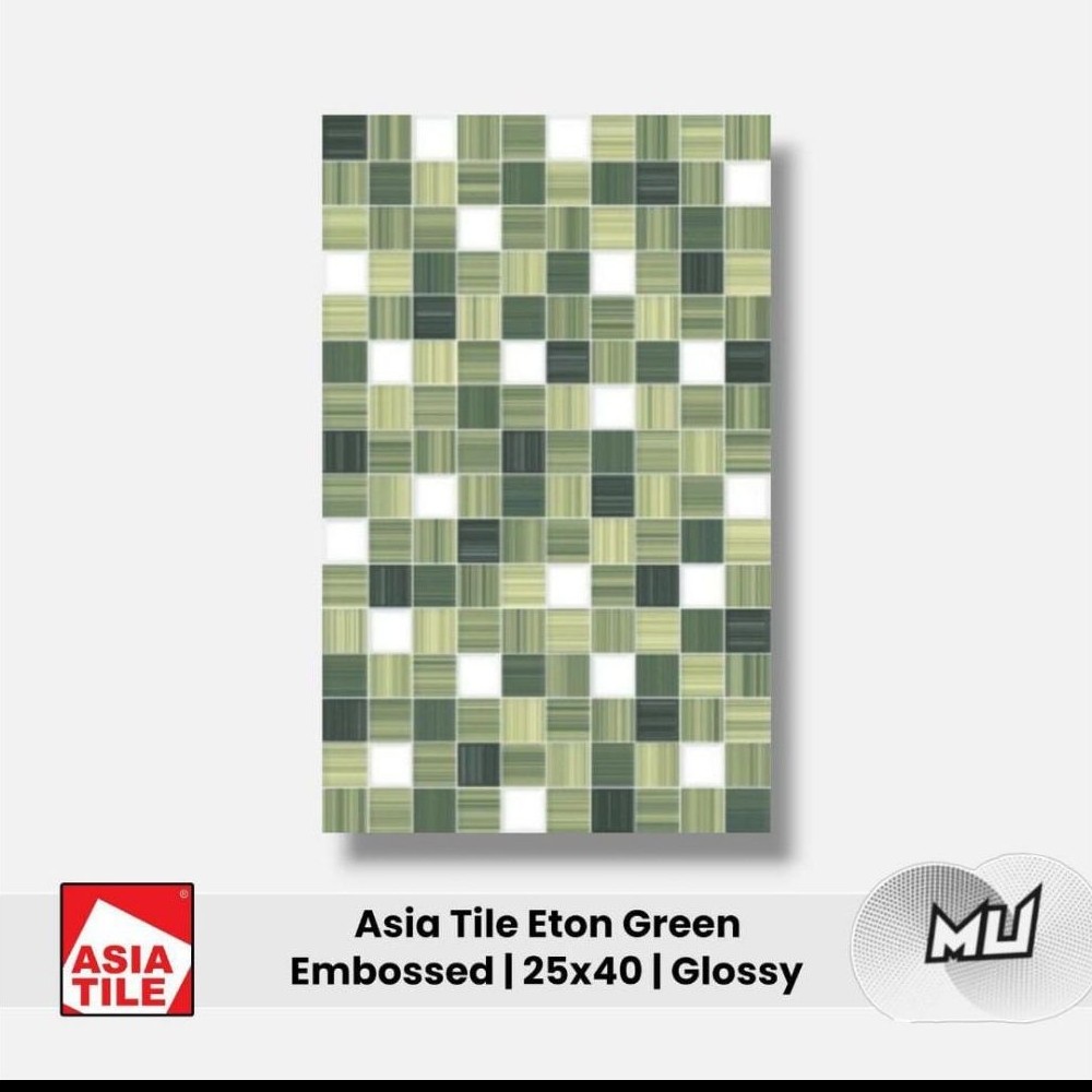 Kramik dinding Eton green 25x40