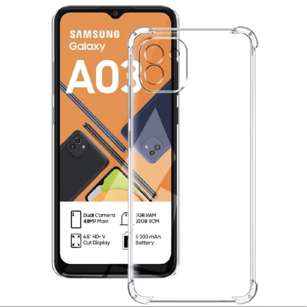 CASE SAMSUNG A03S / A03 CORE / A04 / A04S / A04E PREMIUM SOFT ANTICRACK AIR BUMPER ORIGINAL