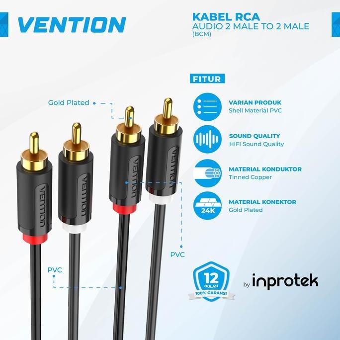 Tripx- Vention Kabel Rca Audio Male To Male