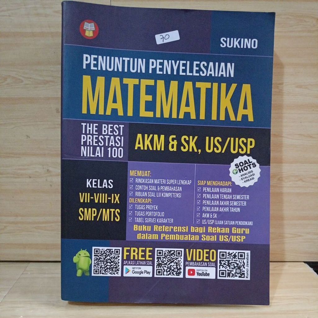 Penuntun Penyelesaian Matematika SMP/MTs by Sukino