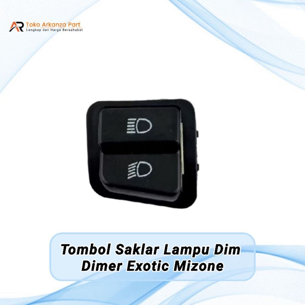 Tombol Saklar Lampu Dim Dimer Jarak Jauh Dekat Motor Listrik Exotic Mizone