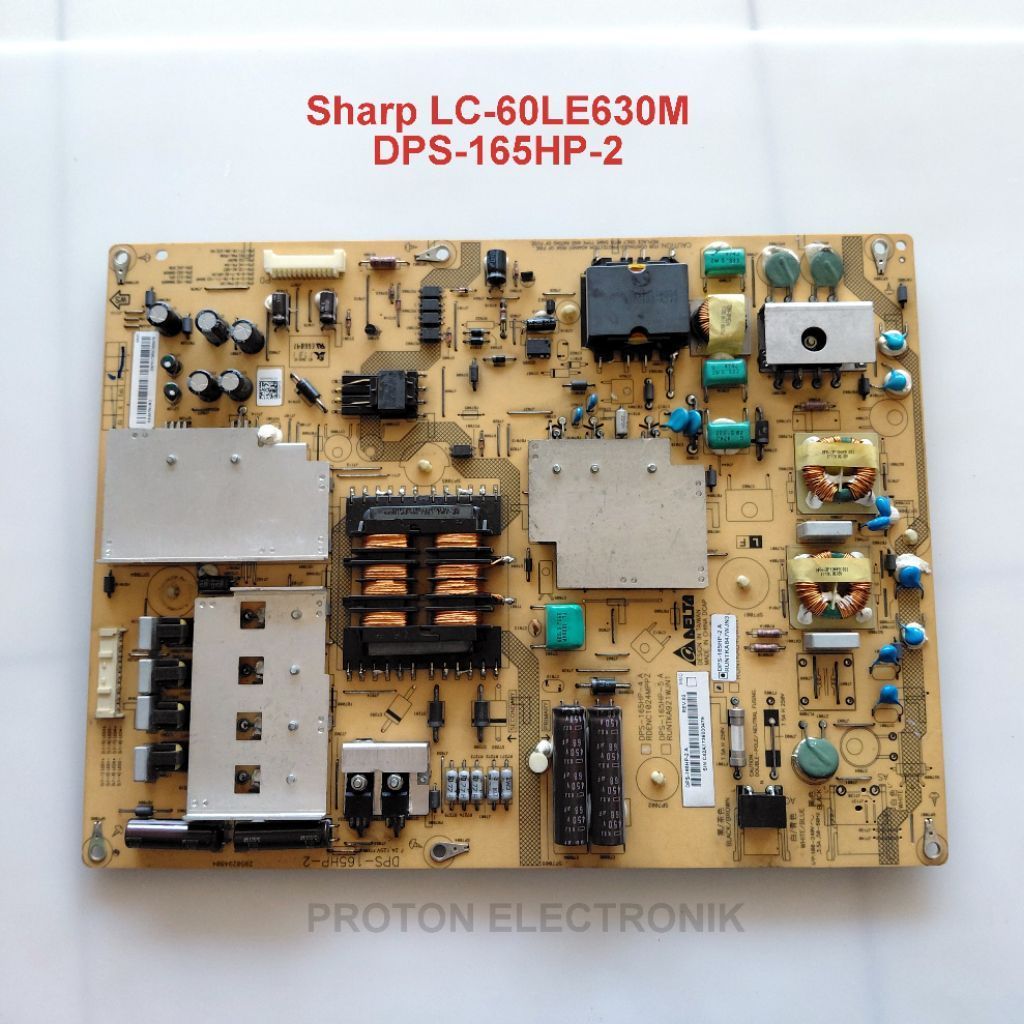 PSU LED TV Sharp LC-60LE630M LC 60LE630M Power Supply Aquos DPS-165HP-2 A RUNTKA847WJN3 PCB Regulato