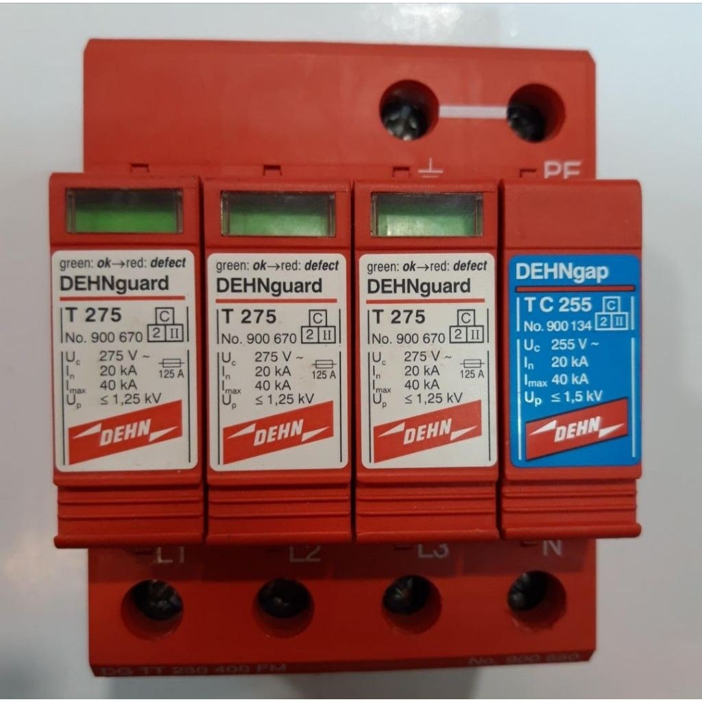 penangkal petir surge arrester DEHN 3P 275 TC 255