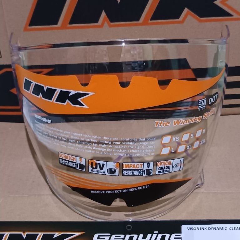 Visor helm ink dynamic clear original / kaca helm ink dynamic