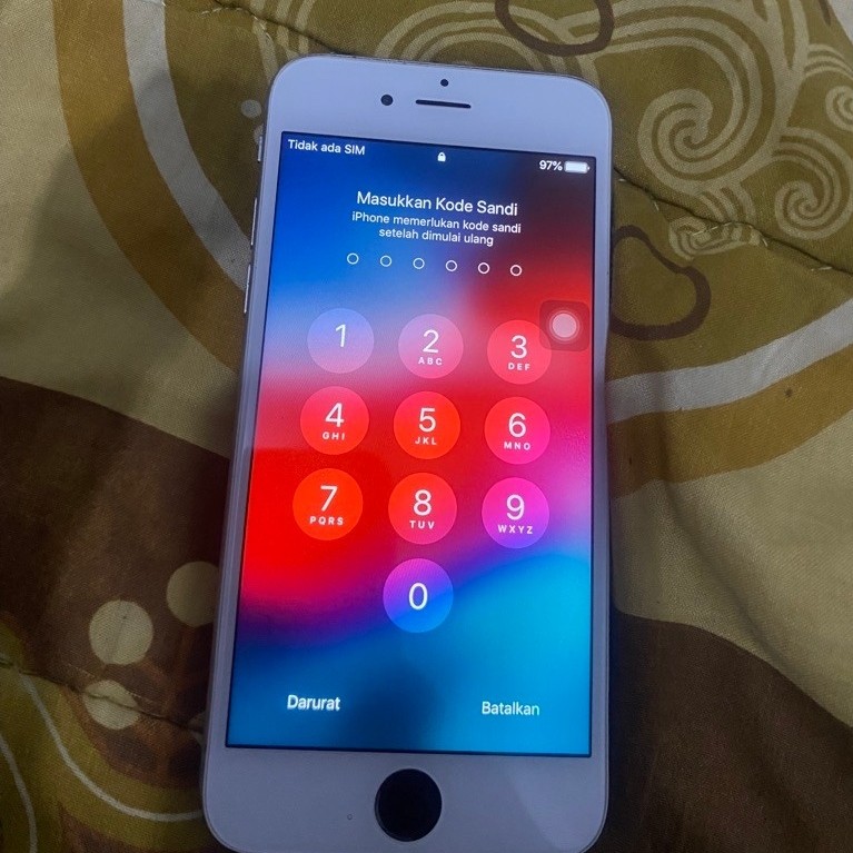 Mesin iphone 6 minus passcode