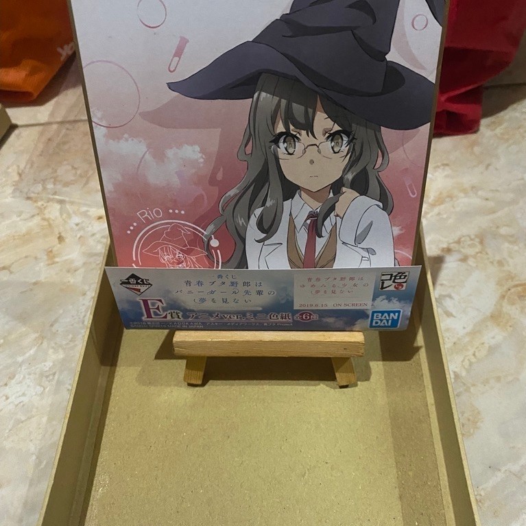 Ichiban Kuji E Prize Mini Shikishi featuring Rio Futaba