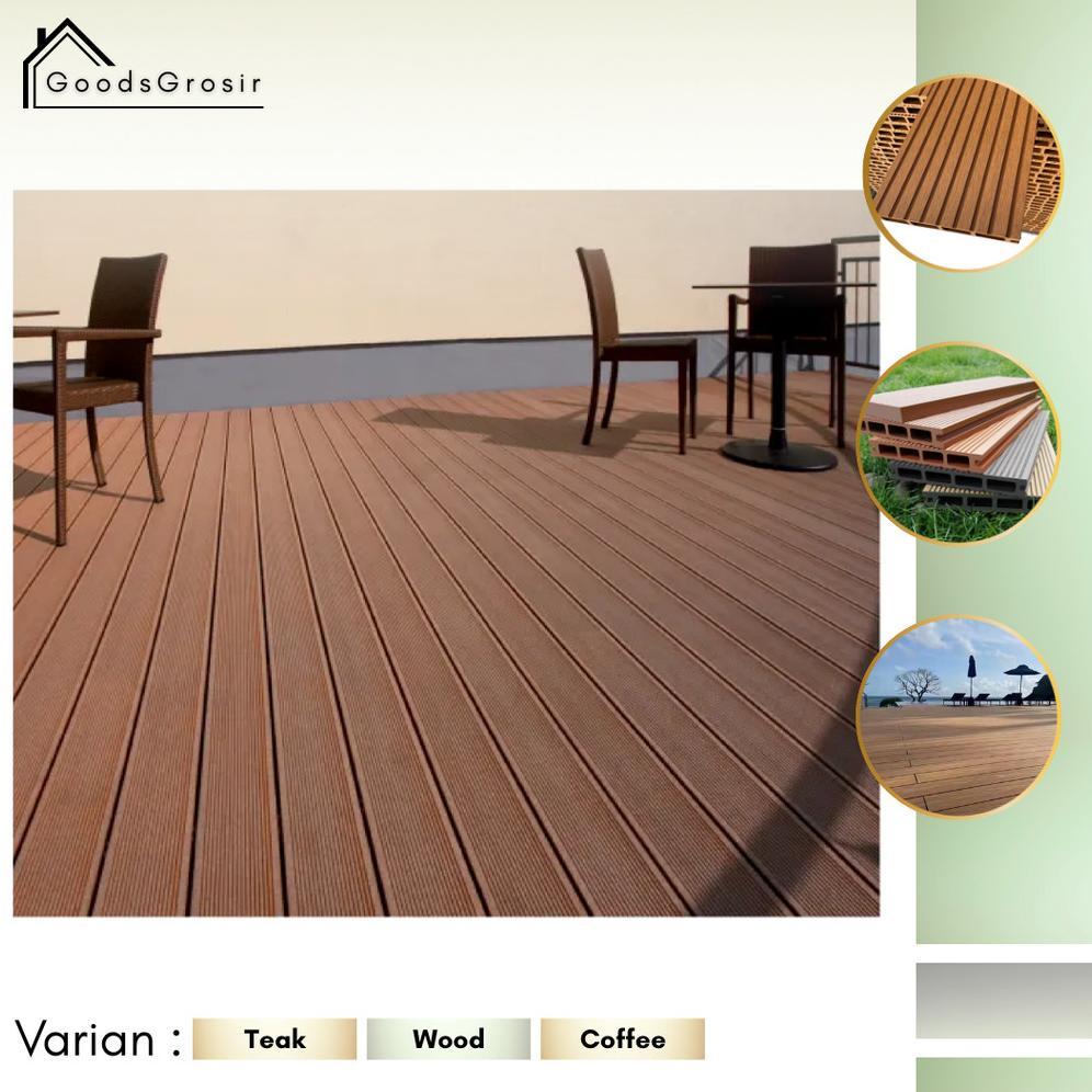 Goods Decking WPC Outdoor Square | Lantai Kayu Kolam Renang Teras | WPC Flooring Lantai Motif Kayu |