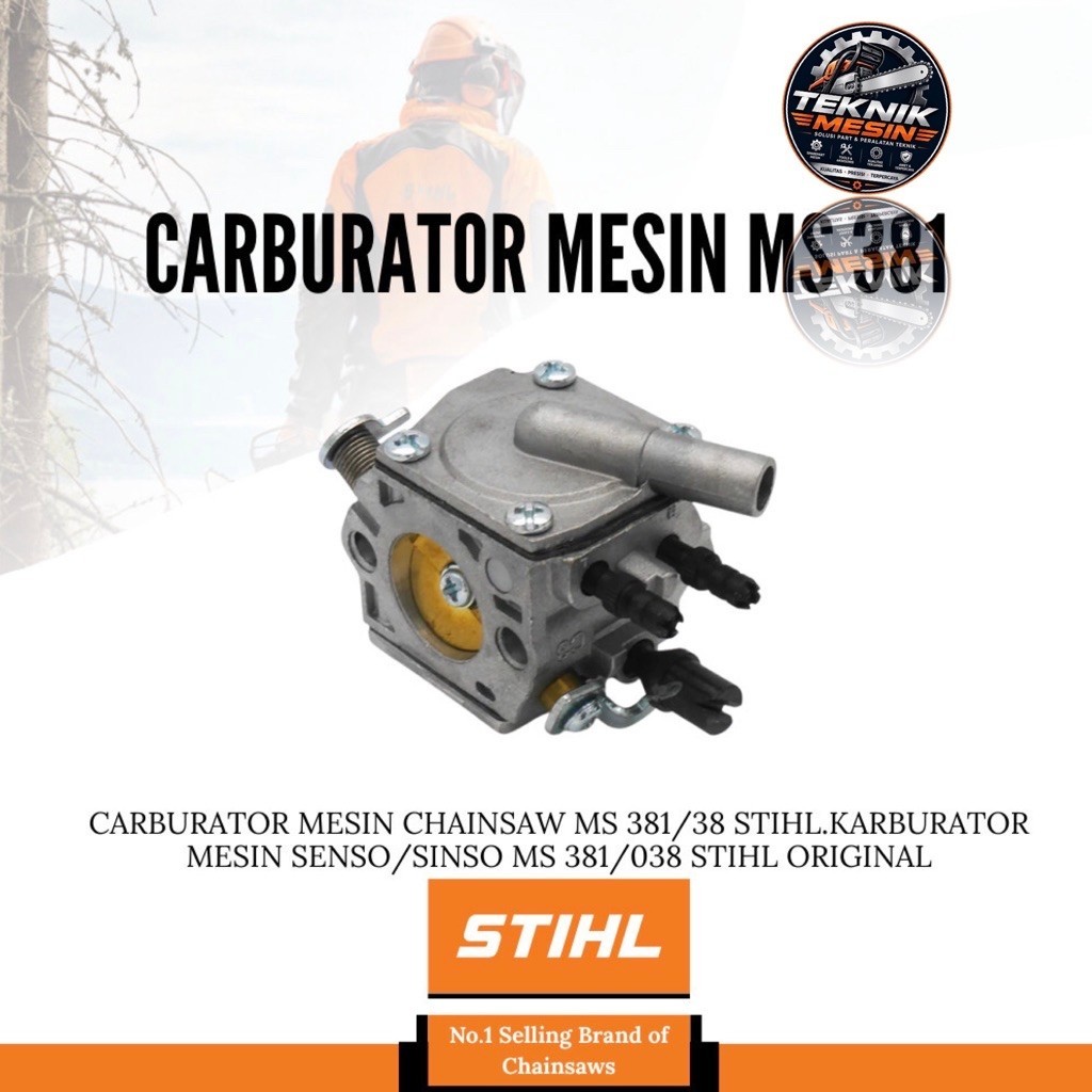 Carburator Mesin Chainsaw MS 381/38 STIHL. Karburator Mesin Senso MS 381/038 STIHL Original