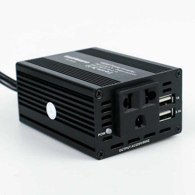 [] TAFFWARE Power Inverter Mobil dengan 2 USB Port 150W 220V - PI-150W