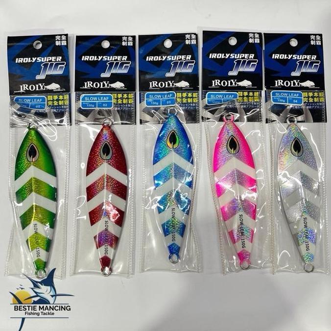 (Good) Metal Jig Iroly Slow Leaf 150gram 13cm 5 Warna