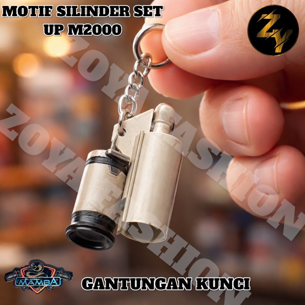 Gantungan Kunci Motif Piston Set Housing Upgrade M2000