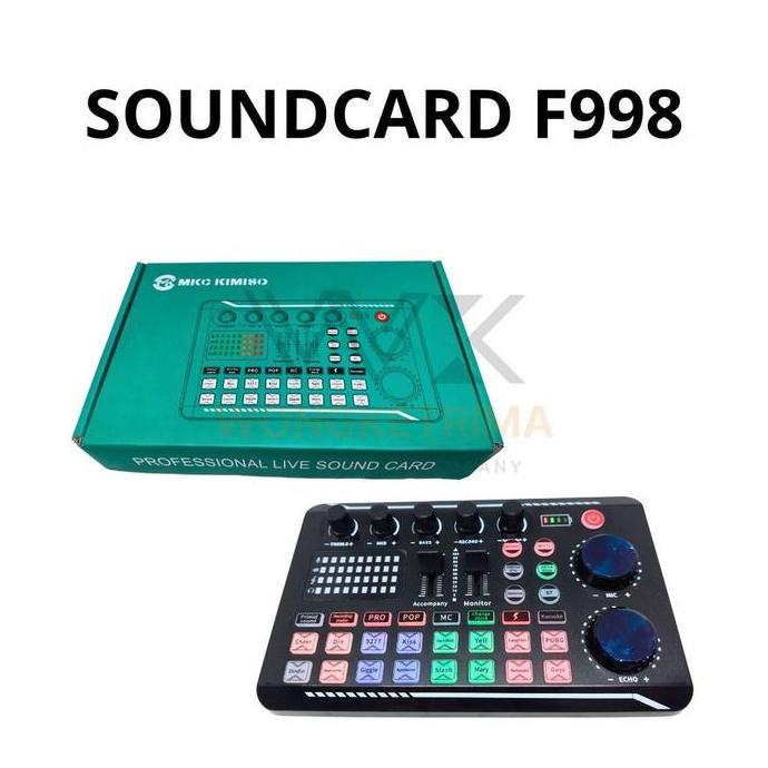 Soundcard F998 Sound Card F998 Mixer Audio Recording