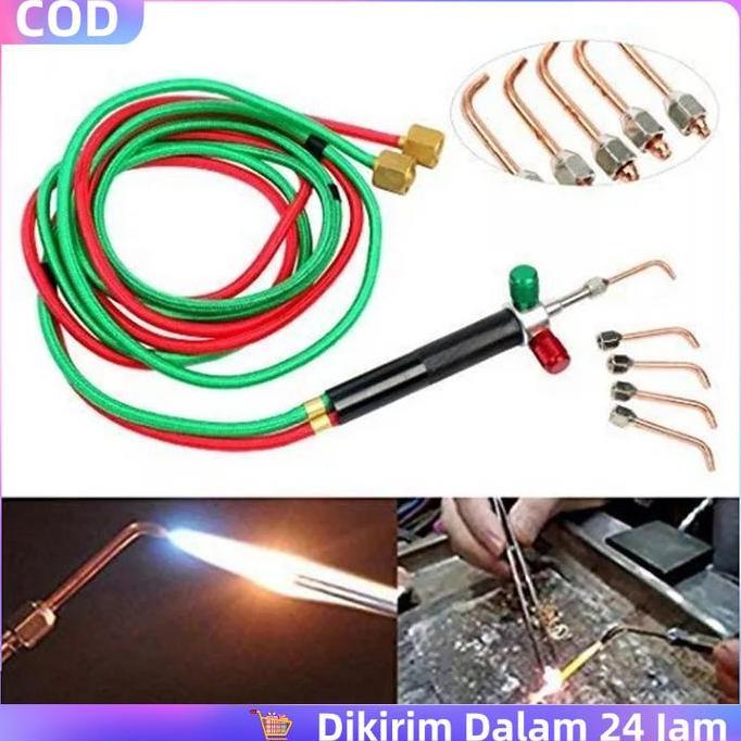 DJEESE 1set Mini Welding Torch Las Mini Solder Alat Las Gas Welding Torch Las Karbit Mini Solder