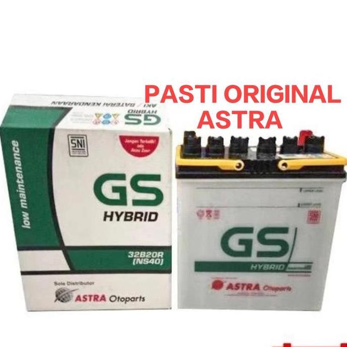 Aki Mobil / Battery GS ASTRA Type GS HYBRID 36B20R / NS40Z = NS40