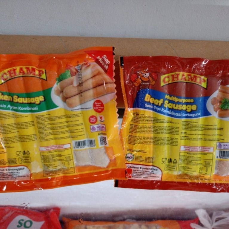 Sosis Champ Sapi dan Ayam isi 6 pc