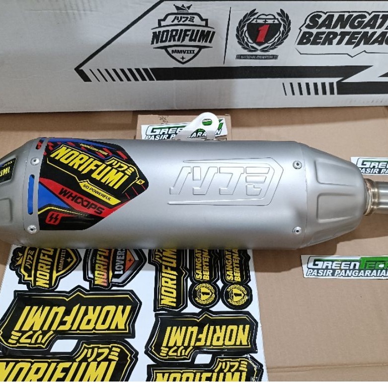 knalpot norifumi Whoops klx 150 dtracker 150 original norifumi