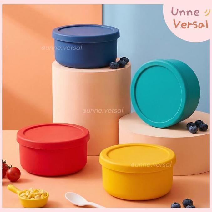 Dingdong- [ Unne.Versal ] Silicone Food Salad /Silicone Baby Food Container