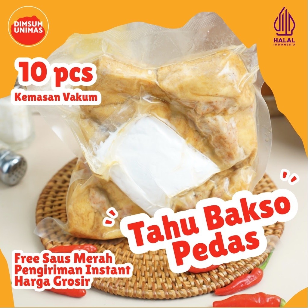 Tahu Bakso Pedas isi 10 HALAL FROZEN