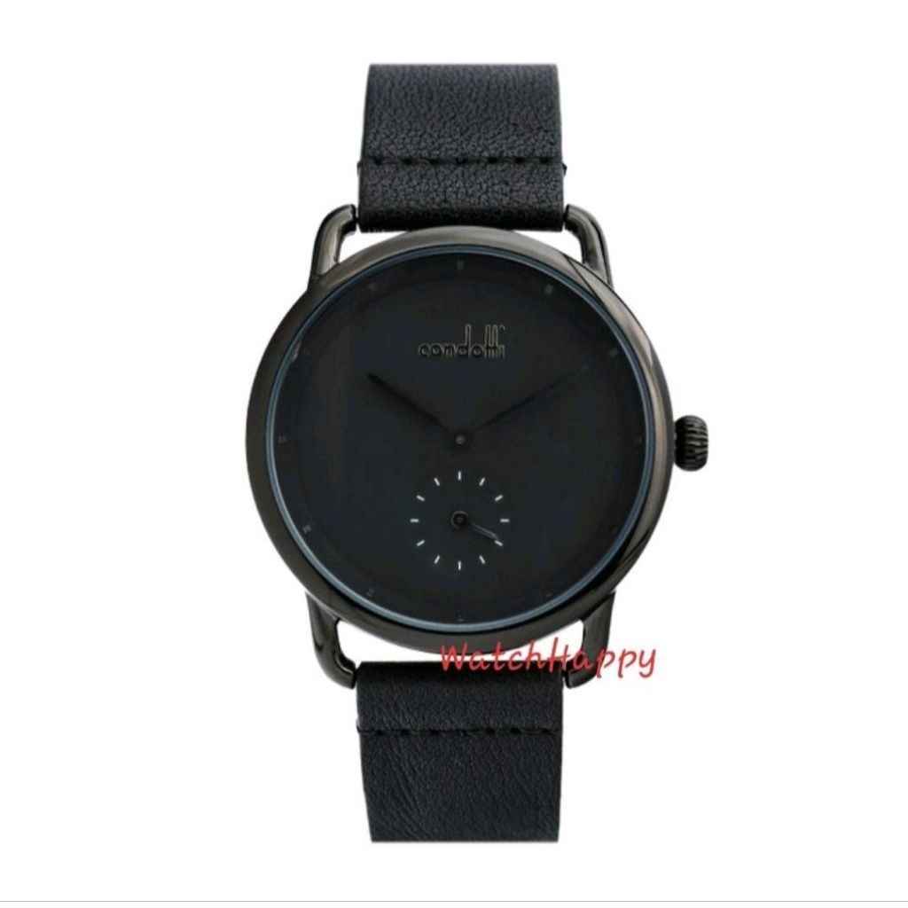 WatchHappy Condotti CN4118-B03-L03 CN4118 CN 4118 Full Black Leather