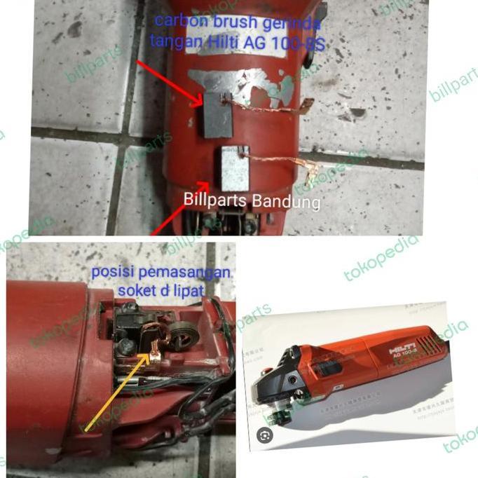 :>:>:>:>] carbon brush Hilti AG100-8S spul AG 100-8S arang gerinda tangan kul