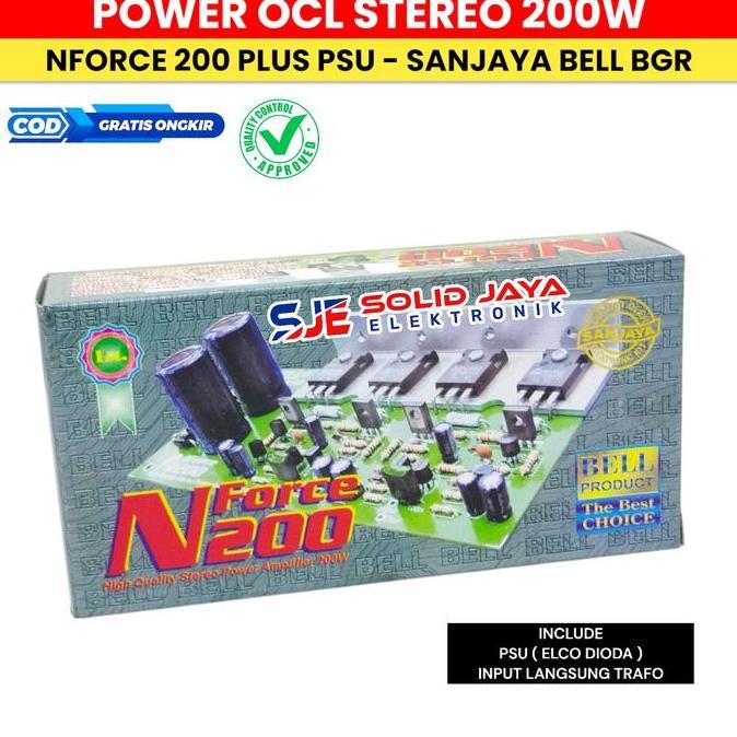 Woi- Kit Power 200W Stereo N Force Nforce N200 Amplifier Audio Bell Bgr