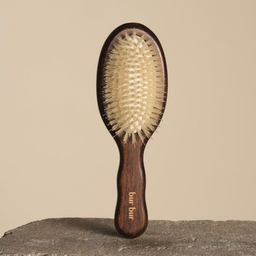 Bur Bur The Mermaid Mini Brush Mini Essential Boar Bristle Brush