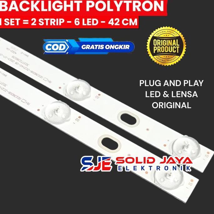 Inci- Backlht Tv Led Polytron 22 Inc Pld 22D110 22D851 22D1150 22D9500 22D9501 6K 3V Lampu Bl Pld22D