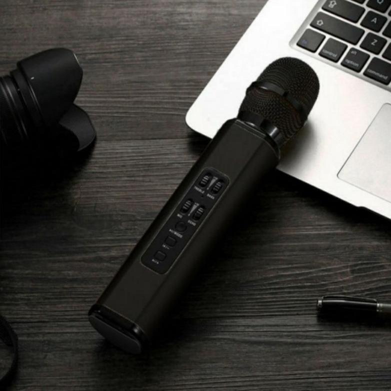 HOT SALE Mic K6, Mic Wireless Bluetooth Karaoke Player K6, Microphone Speaker KTV Efek