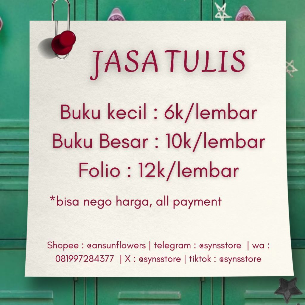 JOKI TUGAS, JASA TULIS, JASA EDIT