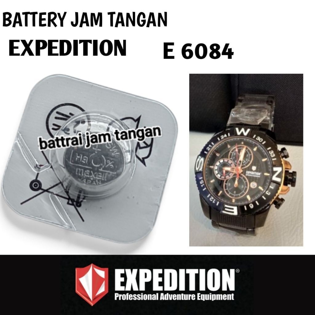 battrai jam tangan expedition battrai jam tangan pengganti type e 6084