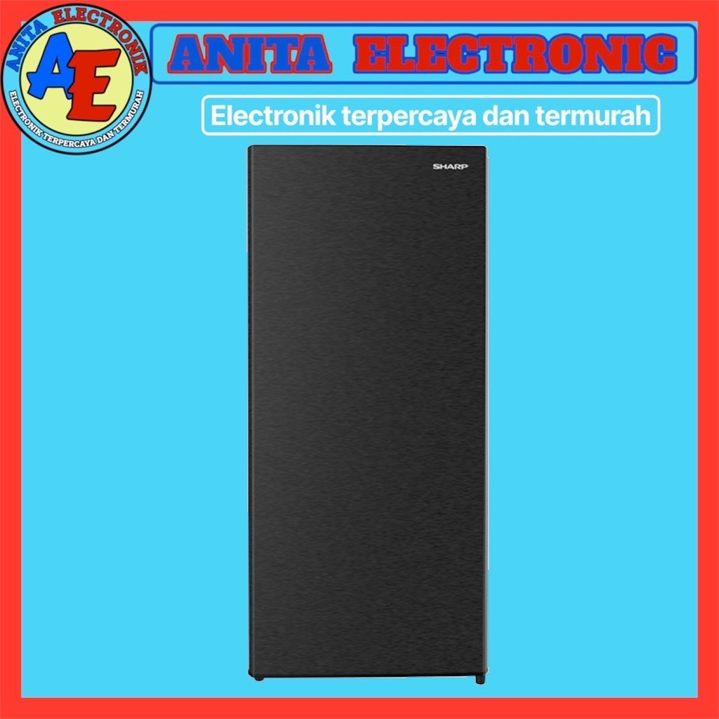 SHARP freezer 6 rak low watt stand freezer FJ-M186A-HS fjm186ahs